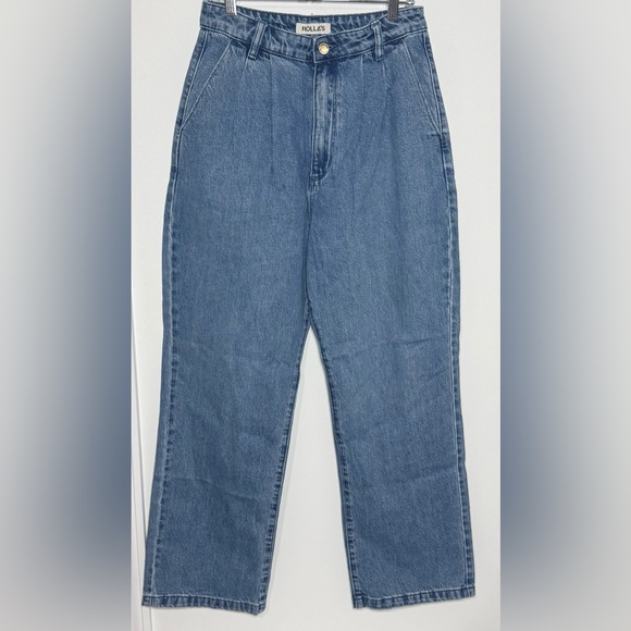 Rolla’s NWT Chloe Pleated High-Rise Crop Jeans - Picture 2 of 8